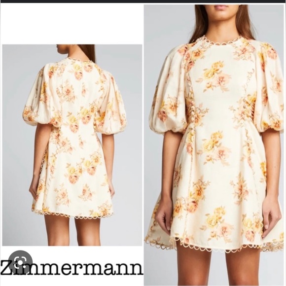 Zimmermann rosa laced mini dress (brand new, size 0p) - Picture 2 of 4